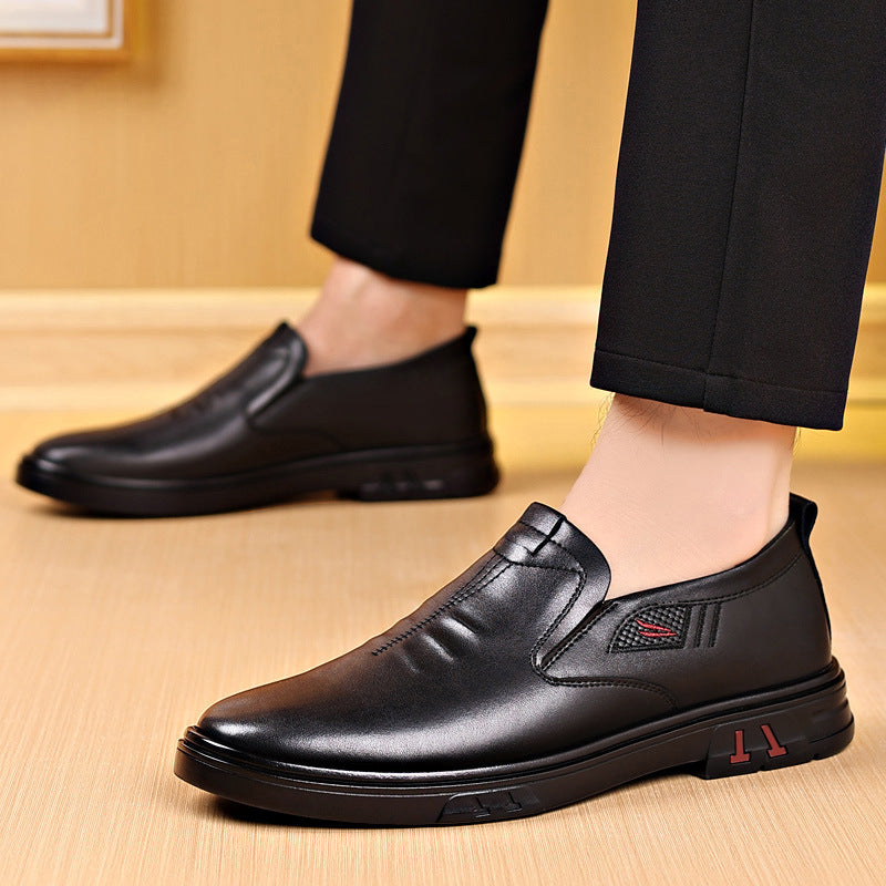 Soft sole breathable non-slip leather shoes