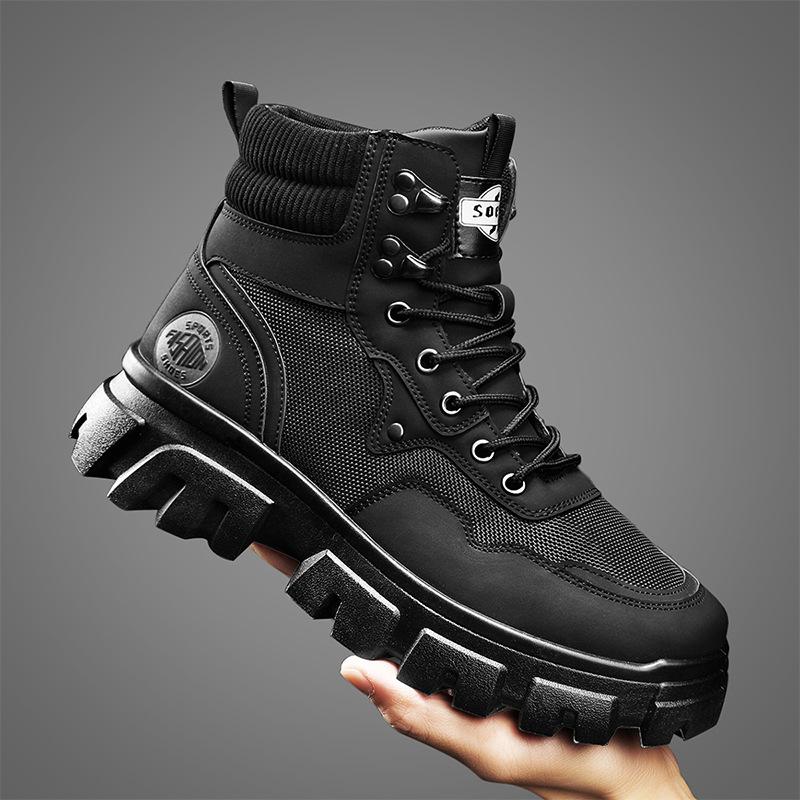Men's high-top shoes Martin leather boots casual fashion work boots
