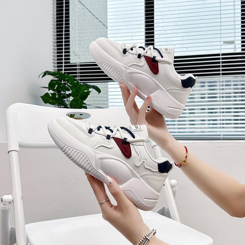 Women's sports sneakers thick sole heightening casual shoes