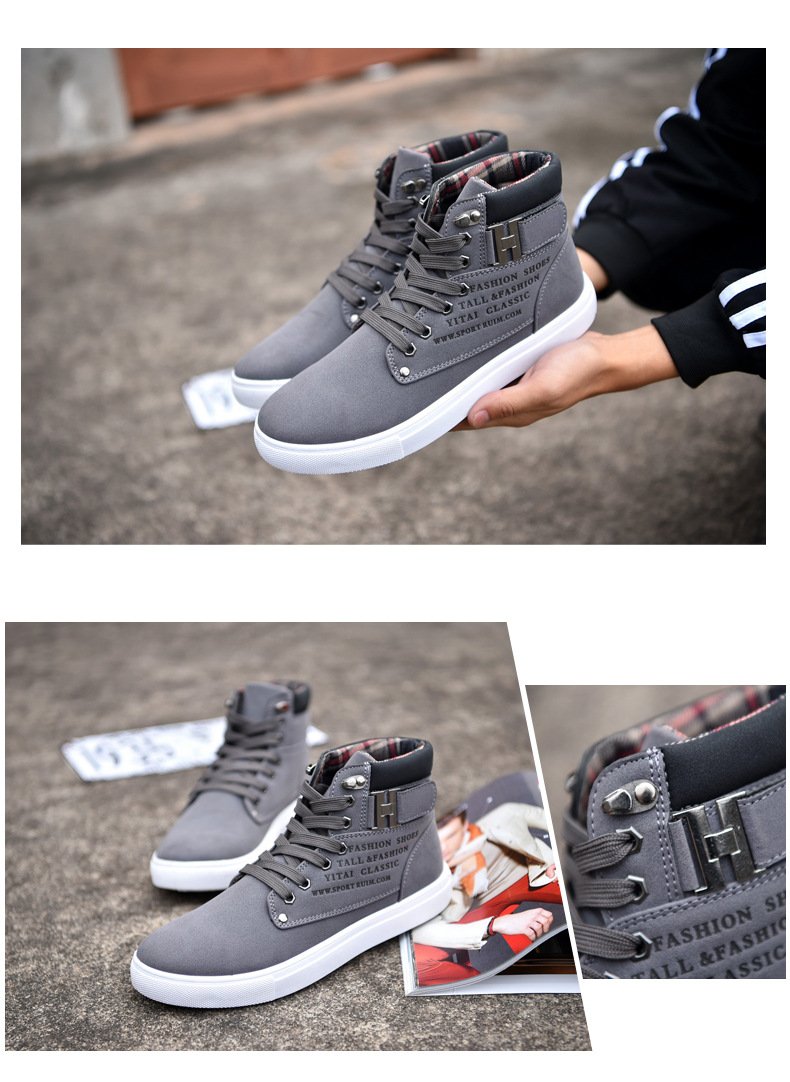 British Frosted Buckle Sneakers