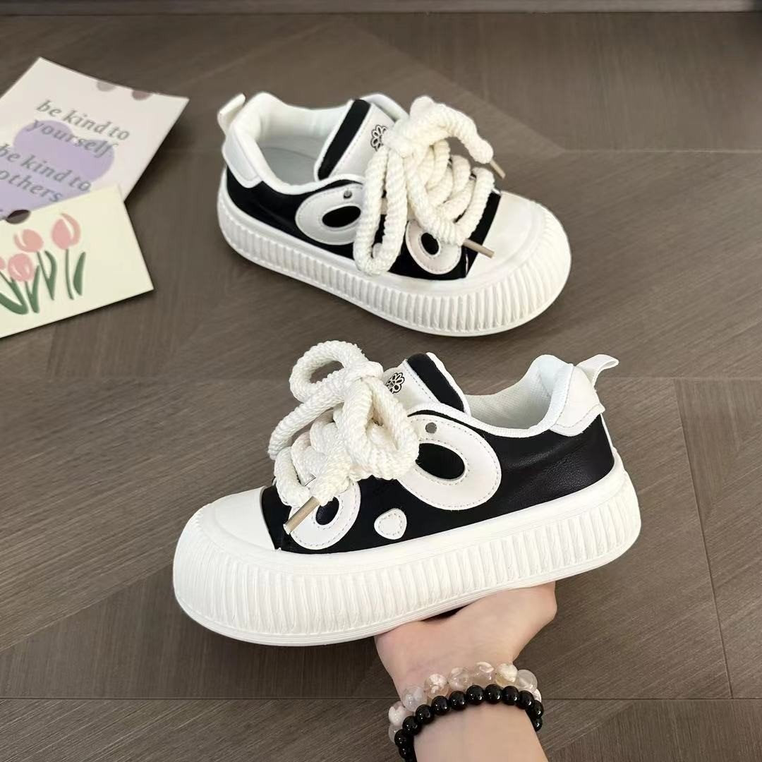 Women's panda sneakers white shoes