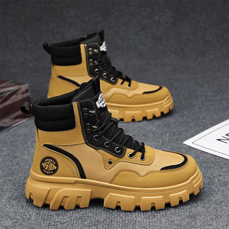 Men's high-top shoes Martin leather boots casual fashion work boots