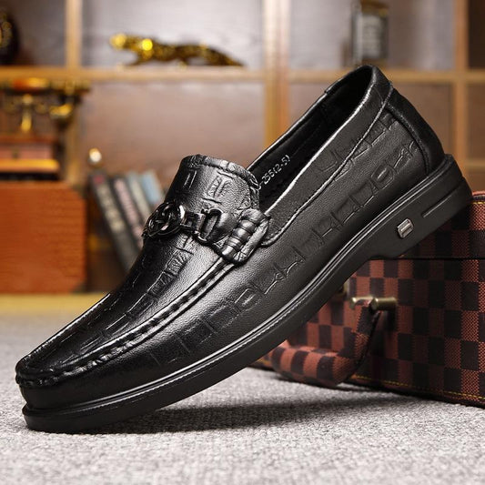 Genuine leather slip-on business casual daily leather shoes