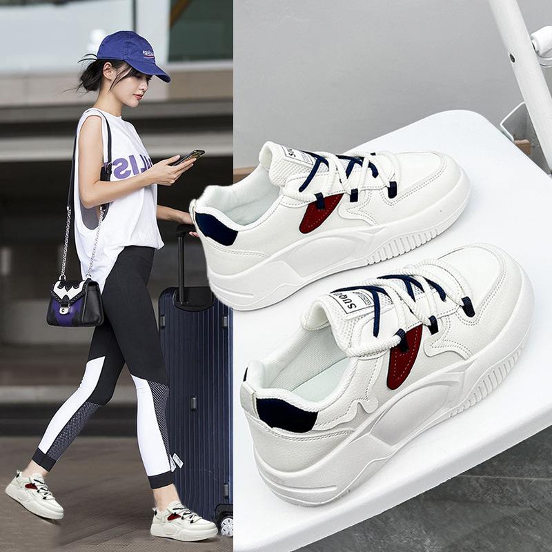 Women's sports sneakers thick sole heightening casual shoes