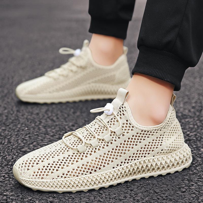 Men's breathable thin mesh shoes fly mesh casual mesh shoes