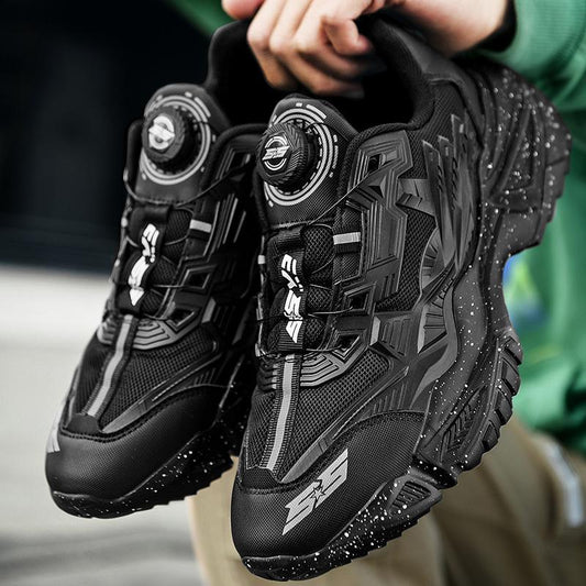 Men's Sneakers Rotating Button Automatic Lacing Mecha Shoes
