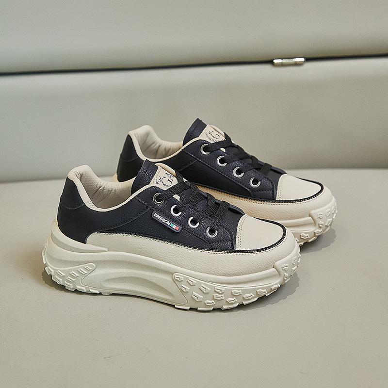 Women's thick sole height increasing sneakers