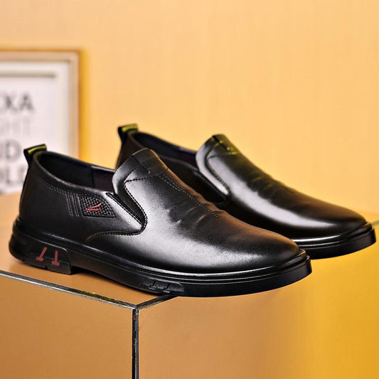 Soft sole breathable non-slip leather shoes