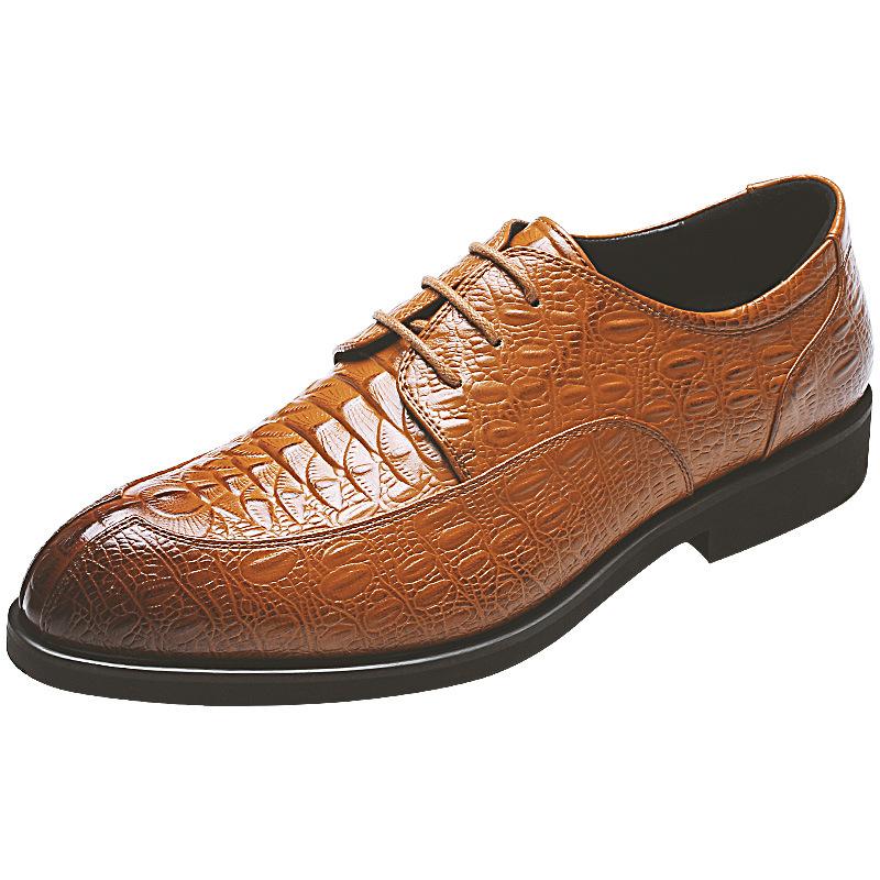 Crocodile-Embossed Leather Shoes