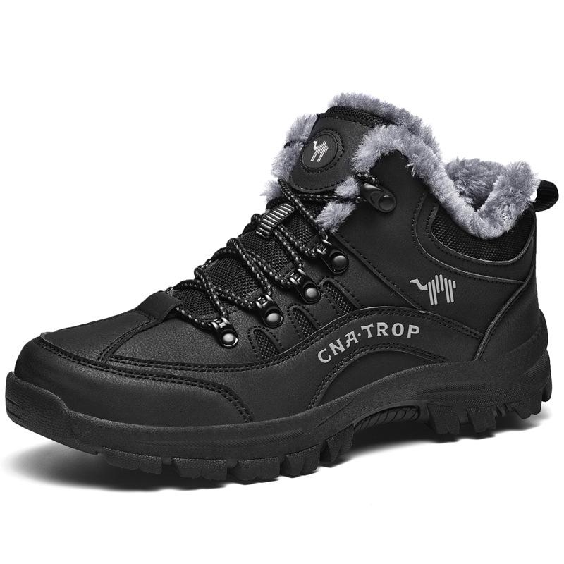 Men's winter outdoor high-top hiking shoes casual sports warm thickened snow boots
