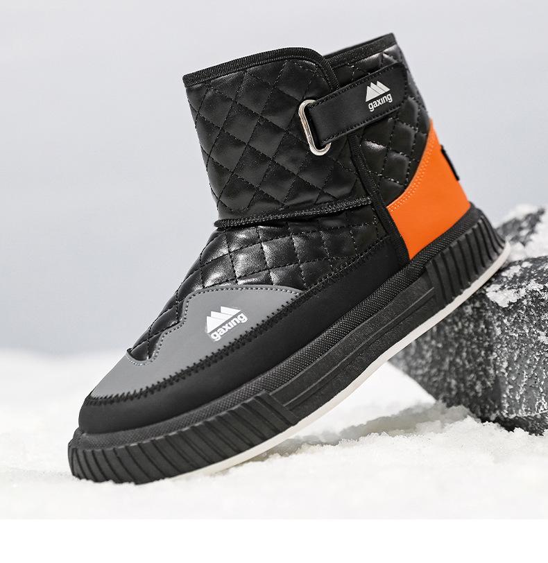 Cotton shoes waterproof bread snow boots warm and cold resistant anti-slip men's shoes