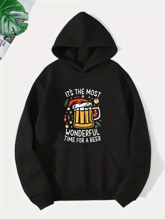 Beer cartoon character hoodie
