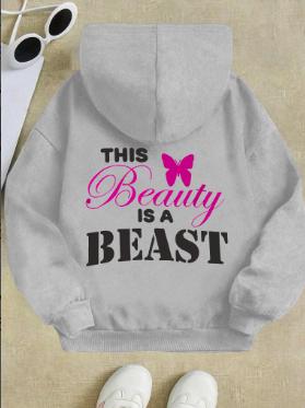 Beauty and the Beast Gray Hoodie