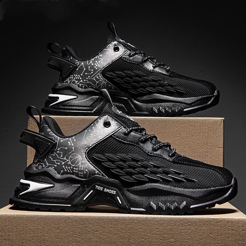 Men's thick-soled casual dad shoes breathable sports running shoes