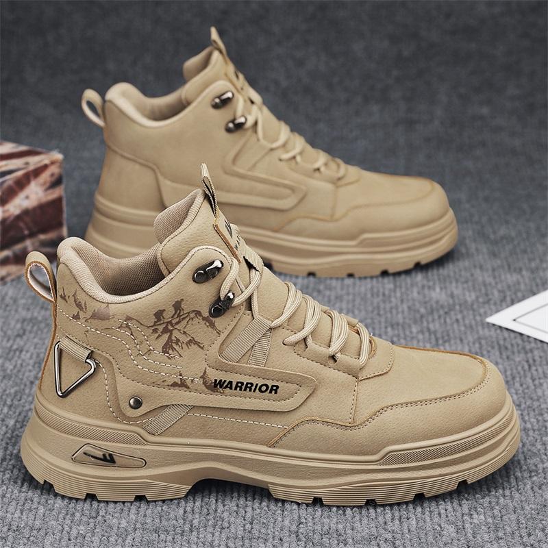 Retro outdoor sports mid-cut casual work boots