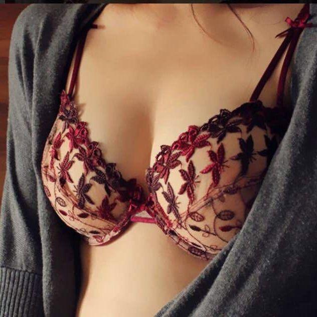 Women's thin bra and panties sexy underwear set