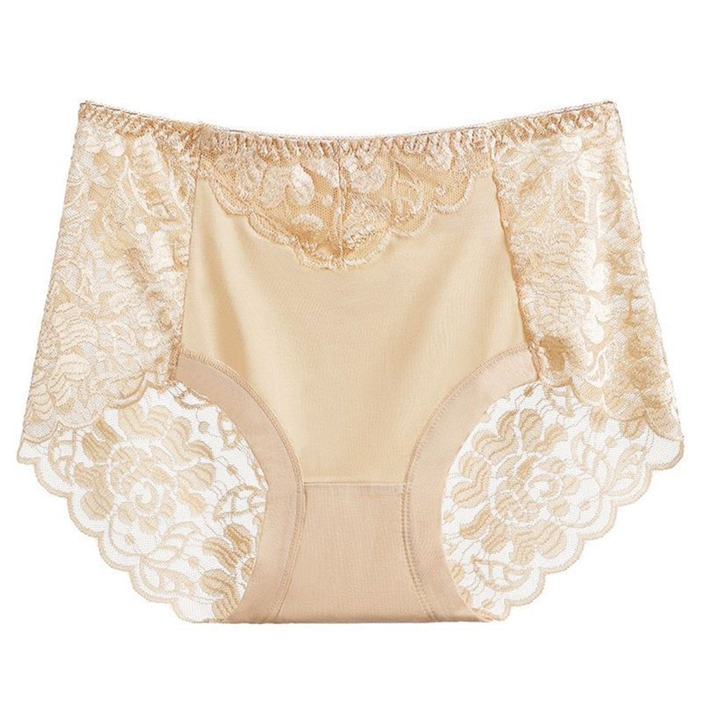 Lace buttocks cotton panties