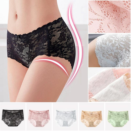 Peach hip thin section breathable lace sexy female briefs trace