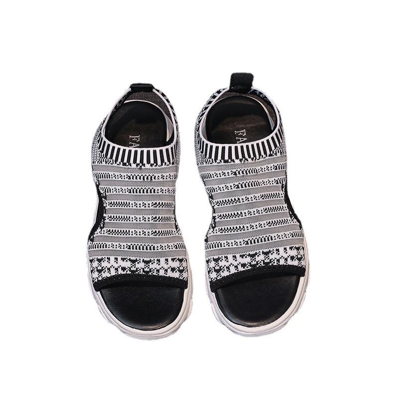 Flywoven mesh fish mouth breathable sandals