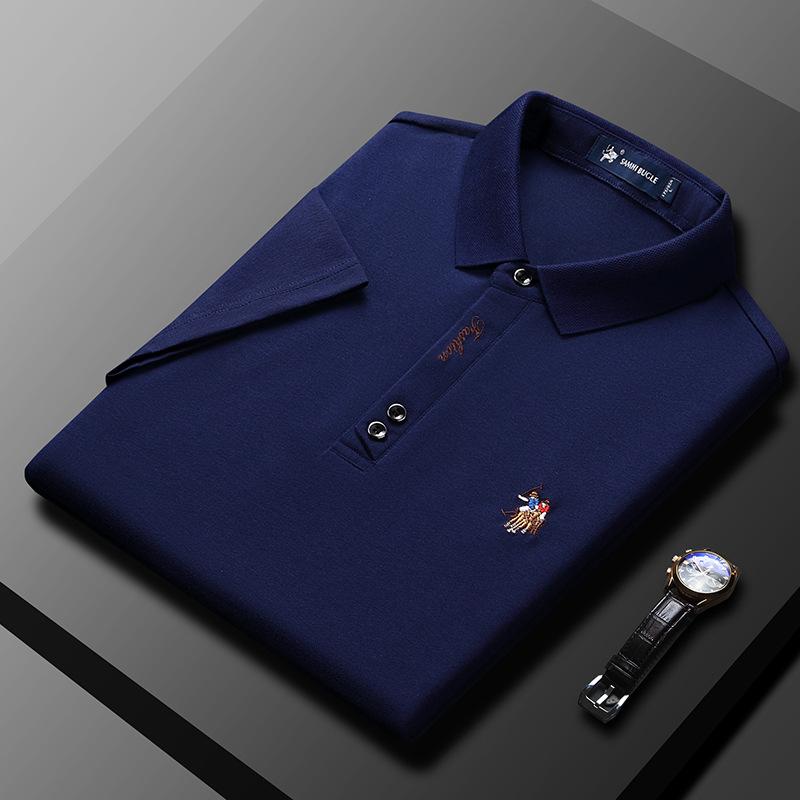 Men's Solid Color Business Lapel Polo Shirt-BUY 3 FREE SHIPPING