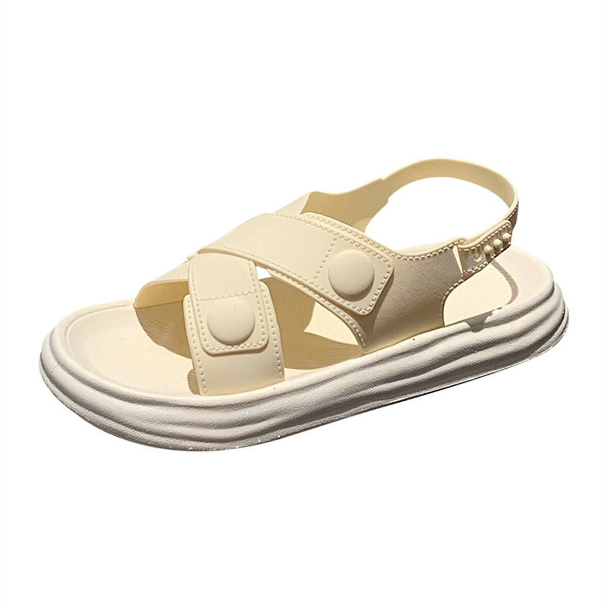 women's summer casual outer wear soft thick bottom beach sandals