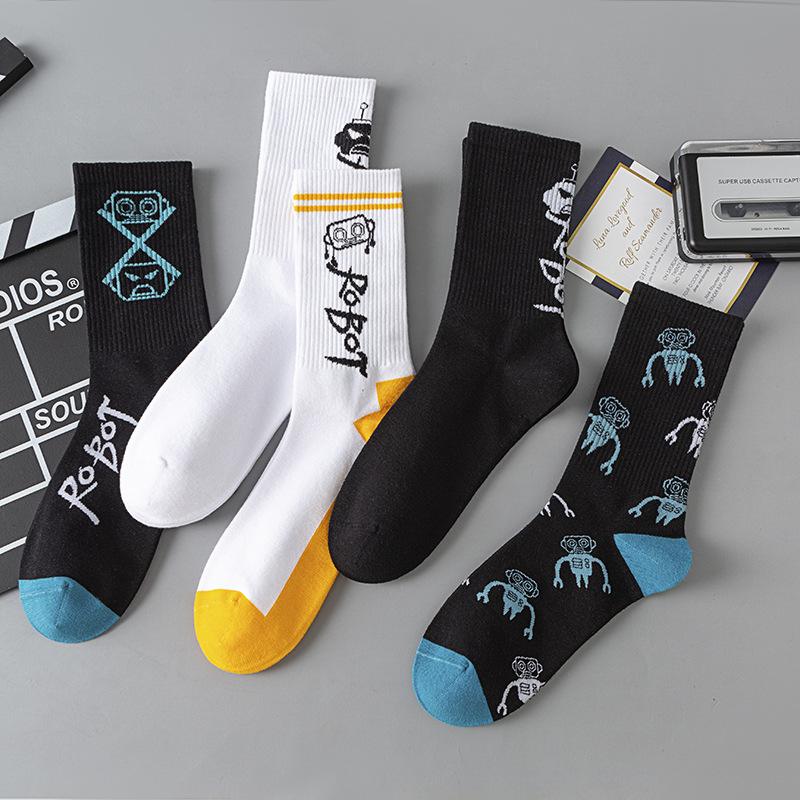 Robot series street style stockings