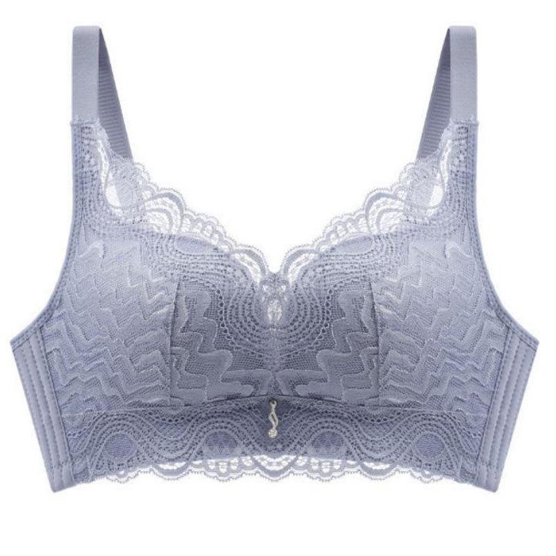 Lace No Wire Gathering Seamless Breathable Comfortable Push-Up Bra
