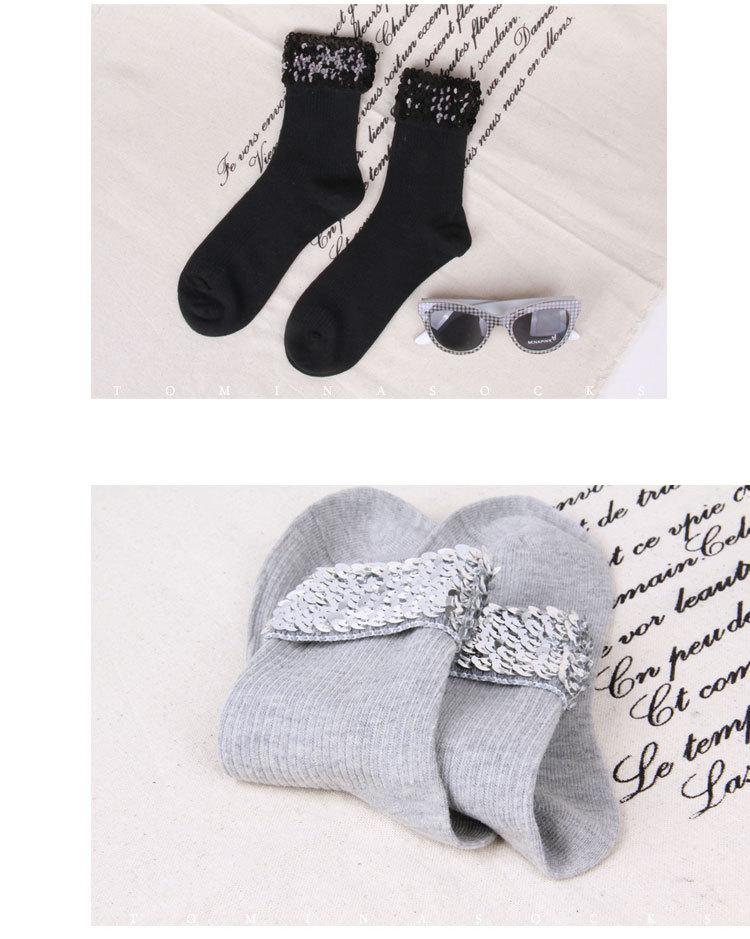 Fashion sequin socks