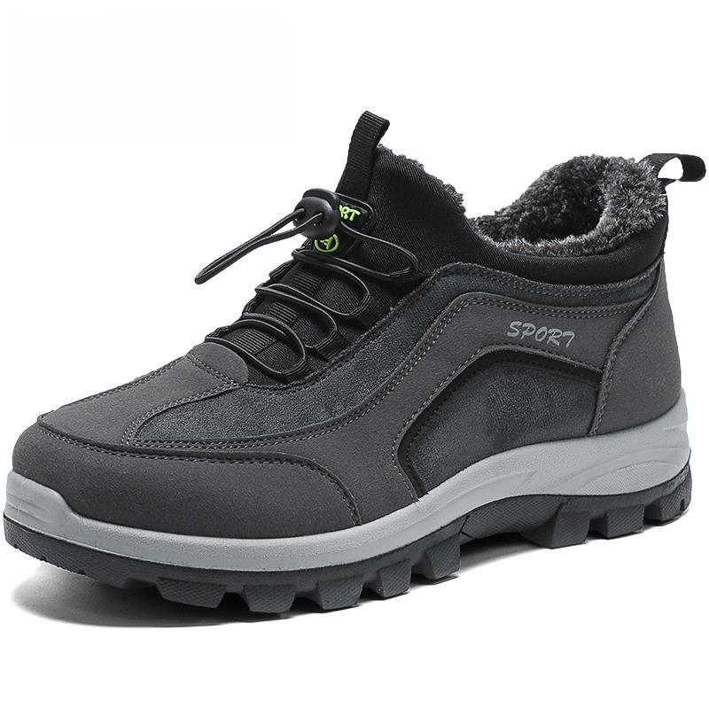Men's warm tire sole wear-resistant cotton shoes orthopedic shoes