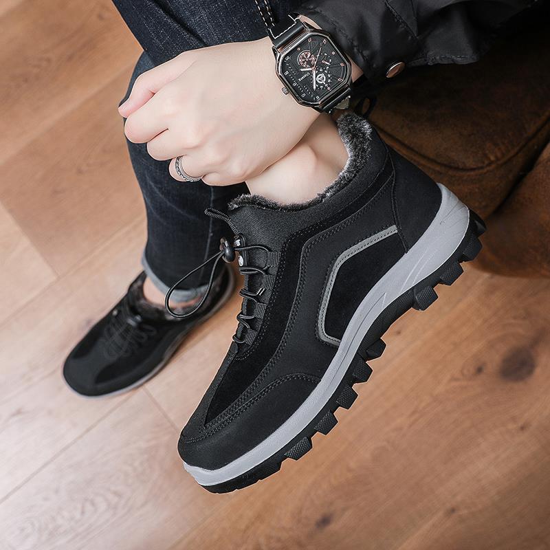 Men's warm tire sole wear-resistant cotton shoes orthopedic shoes